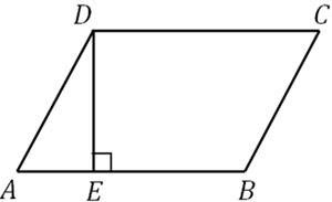 Определение высоты параллелограмма