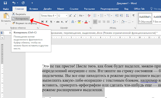 Команды работы с фрагментами текста копировать и вставить в ms word находятся в меню ответ