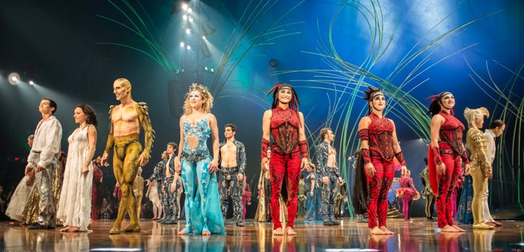 Артисты цирка цирк Cirque du Soleil