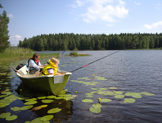 Летняя рыбалка в Финляндии