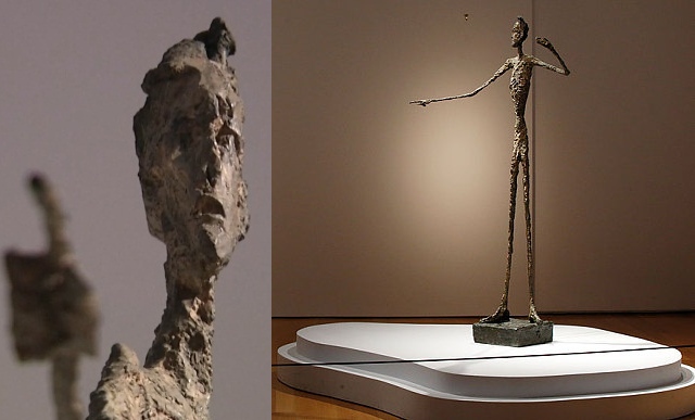 Статуя «Указующий человек» Альберто Джакометти