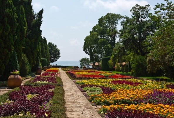 Ботанический сад возле дворца