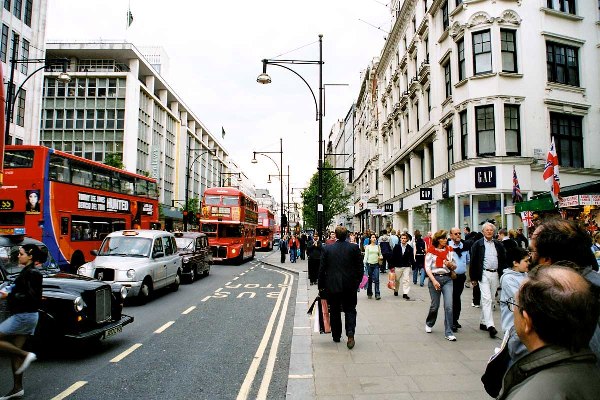 Лондон - улица Оксфорд