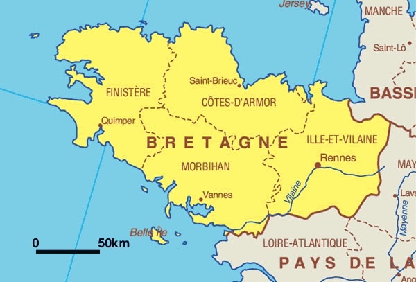 Города Бретани