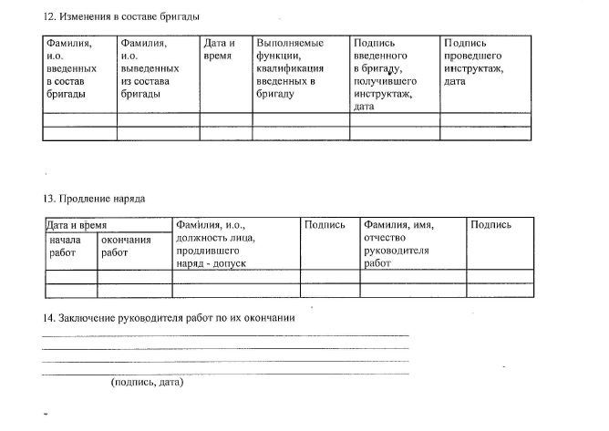 Перечень газоопасных работ