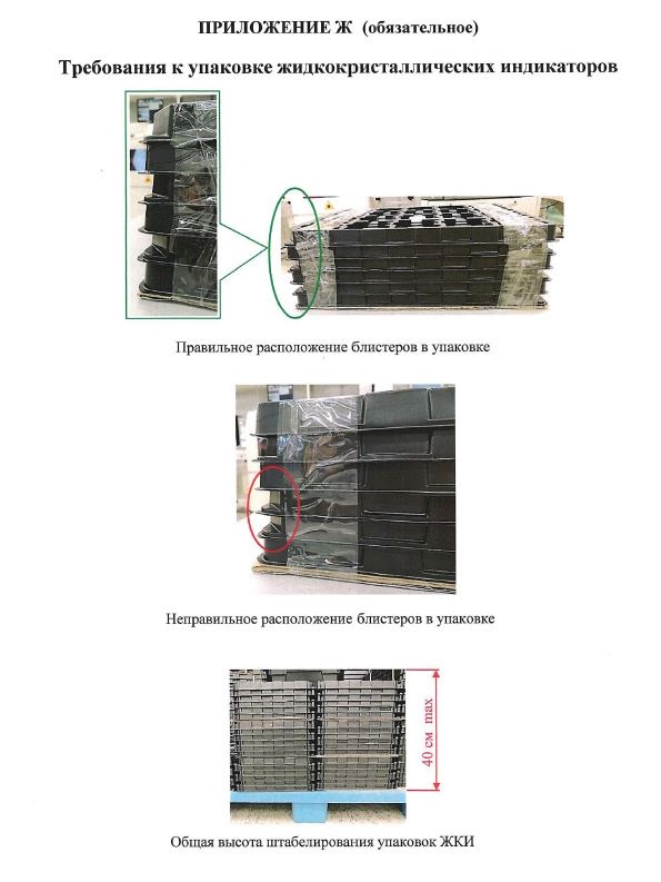 требования к ЖК индикаторам