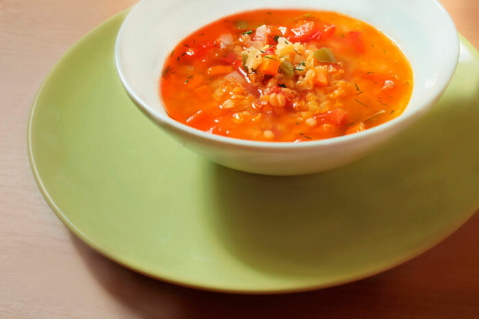 Суп с зеленой и красной чечевицей и курицей: пошаговый рецепт