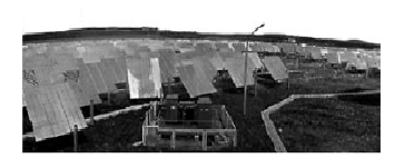 Поле зеркал Крымской солнечной электростанции