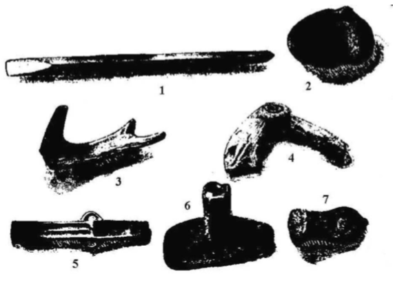 Горные орудия из камня, костей и бронзы