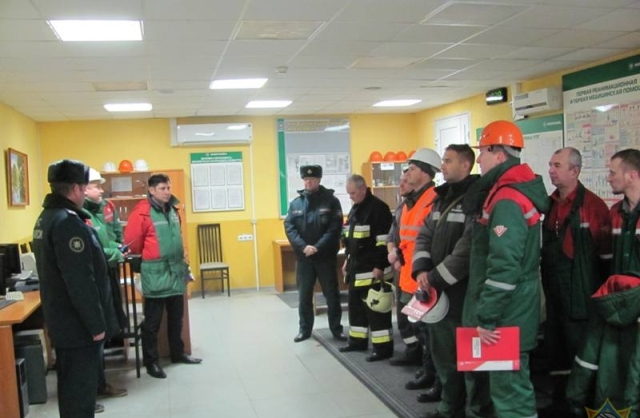 На Белорусском газоперерабатывающем заводе в Речице прошли учения МЧС