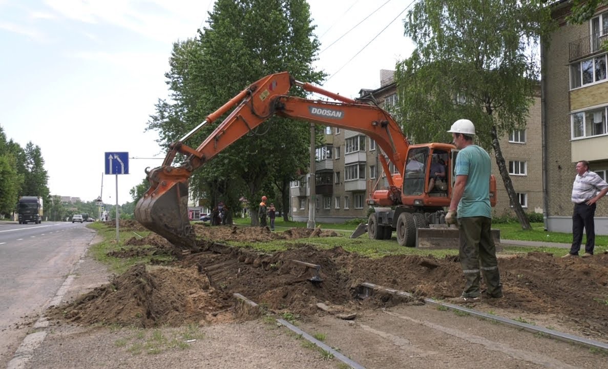 В Витебске началась реконструкция улицы Гагарина