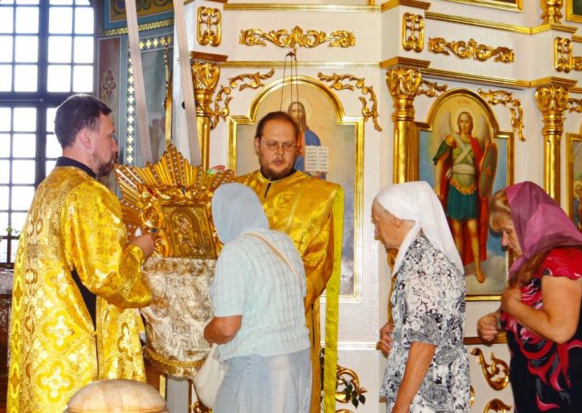 Молебное пение о белорусском народе в Успенском храме Речицы