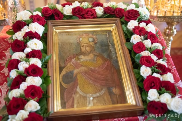 Божественная литургия в день памяти мученика Иоанна Воина в Жлобине