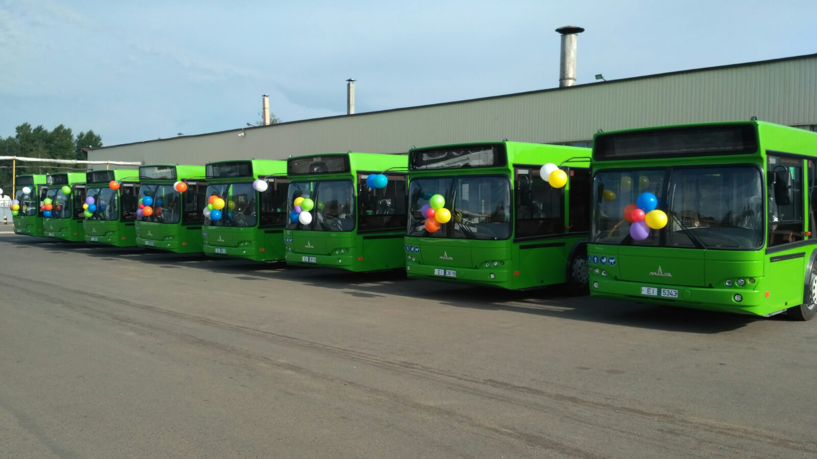 Витебский автобусный парк получил 8 новых автобусов «МАЗ»