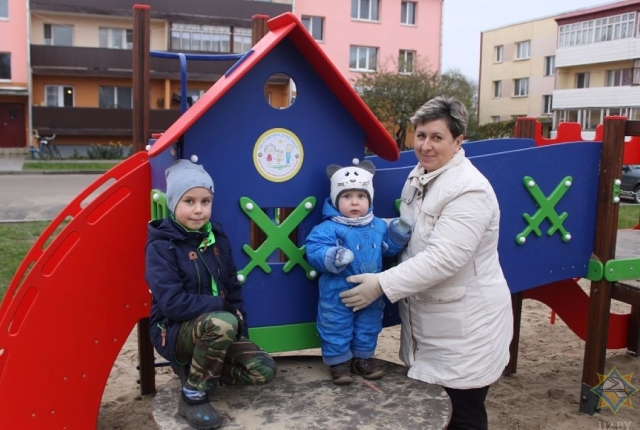 В Кобринском районе открыли еще одну имиджевую площадку МЧС