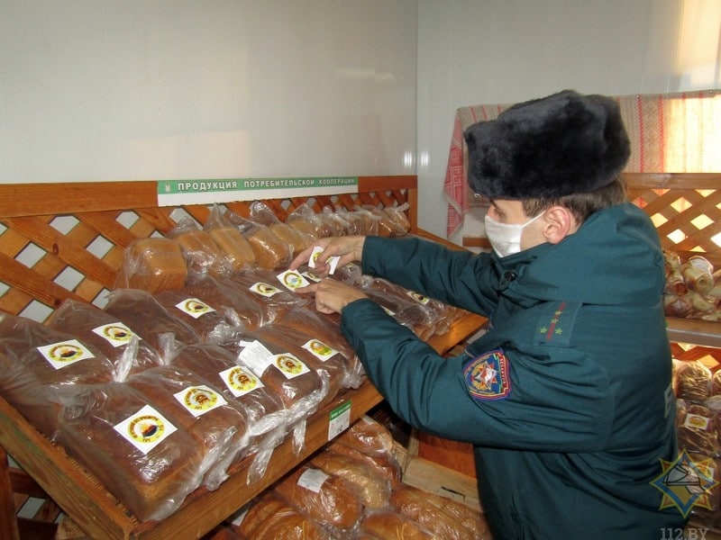 Хлеб в Ельске напоминает о безопасности
