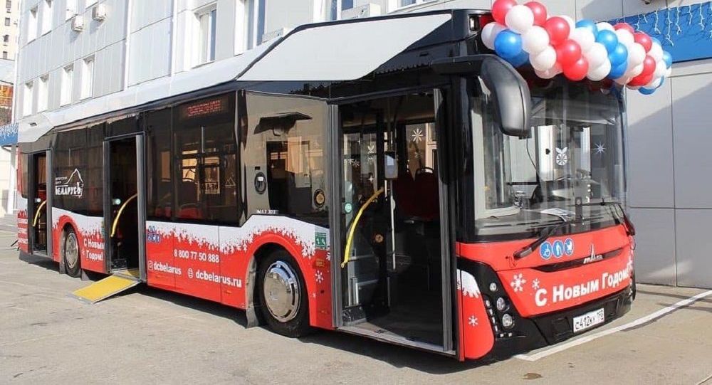МАЗ отправил в Сочи новую модель автобуса для тестирования