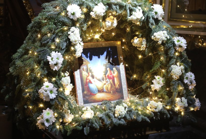 Навечерие Рождества Христова в кафедральном соборе Бреста