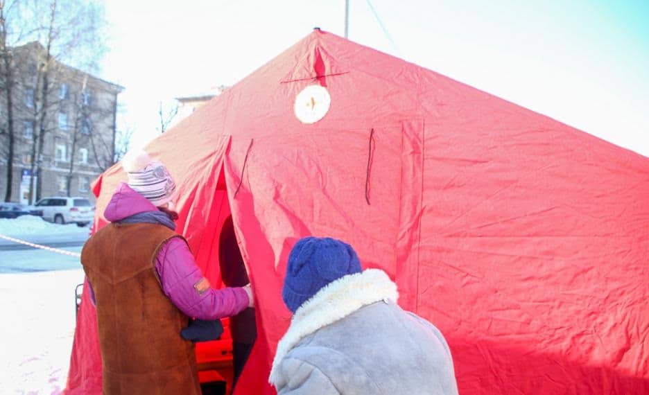 В Могилеве работают пункты обогрева от Красного Креста