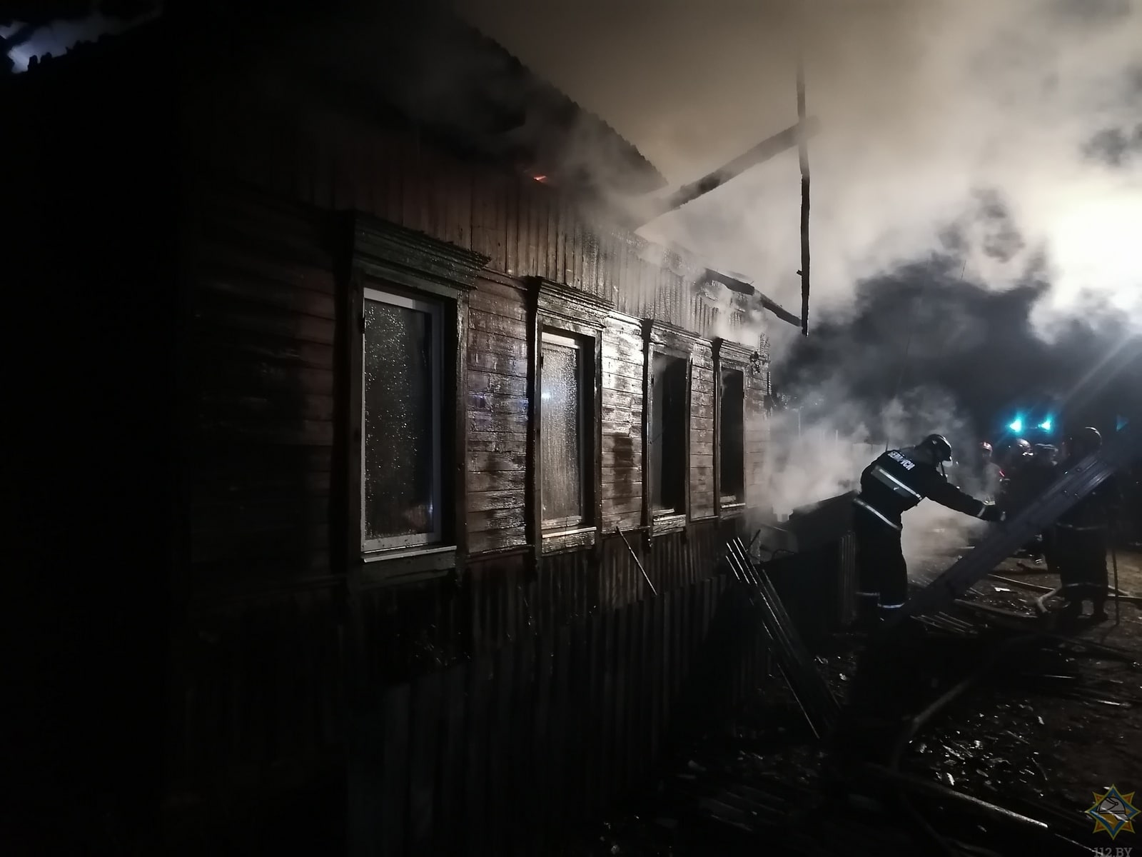 В Речицком районе на пожаре погиб пенсионер