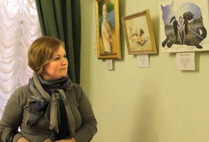 В Могилевском драмтеатре открылась выставка работ могилевчанки Вероники Юргелас