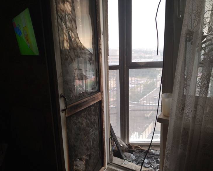 В Минске из-за выброшенного соседом окурка загорелась квартира