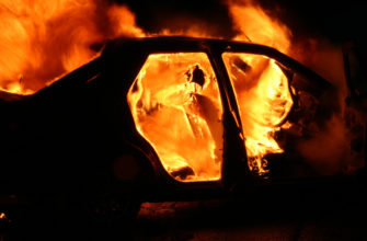 В Гомельской области горели автомобиля
