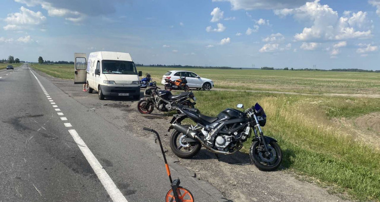 В Буда-Кошелевском районе одновременно произошло ДВА ДТП, двое мотоциклистов травмированы