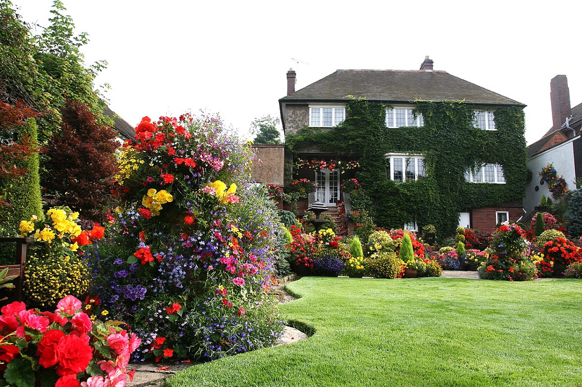 Английский сад своими руками на даче, как на фото